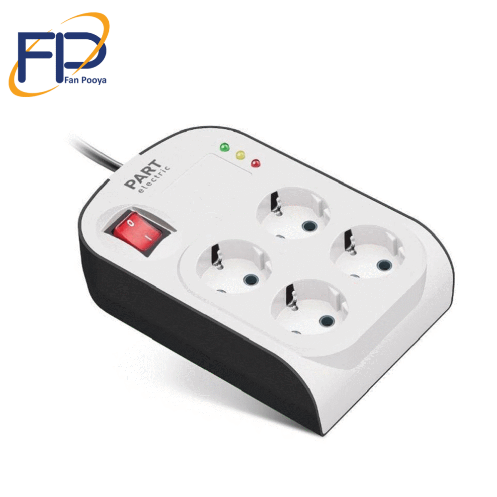 محافظ چهار خانه ارت دار با کلید و کابل 3 آنالوگ کامپیوتر پارت محافظ چهار خانه ارت دار با کلید و کابل 3 آنالوگ کامپیوتر پارت