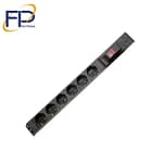 رک مونت محافظ 6 خانه آنالوگ با کابل 1/8 متری مدل پارسا (پارت الکتریک) 91 رک مونت 6 خانه با فیوز مینیاتوری با کابل 1/8 متری مدل پارسا (پارت الکتریک)