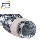 لوله (کانال) فلکسیبل باعایق پلی استر سایز 4 اینچ طول شاخه 10متر 46 فلکسیبل باعایق پلی استر