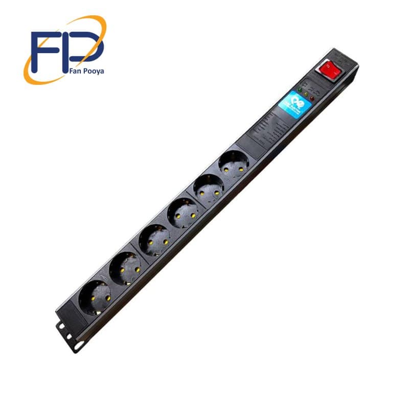 رک مونت 6خانه چراغدار 1/8 متری مدل پارسا (پارت الکتریک) رک مونت 6خانه چراغدار 1/8 متری مدل پارسا (پارت الکتریک)