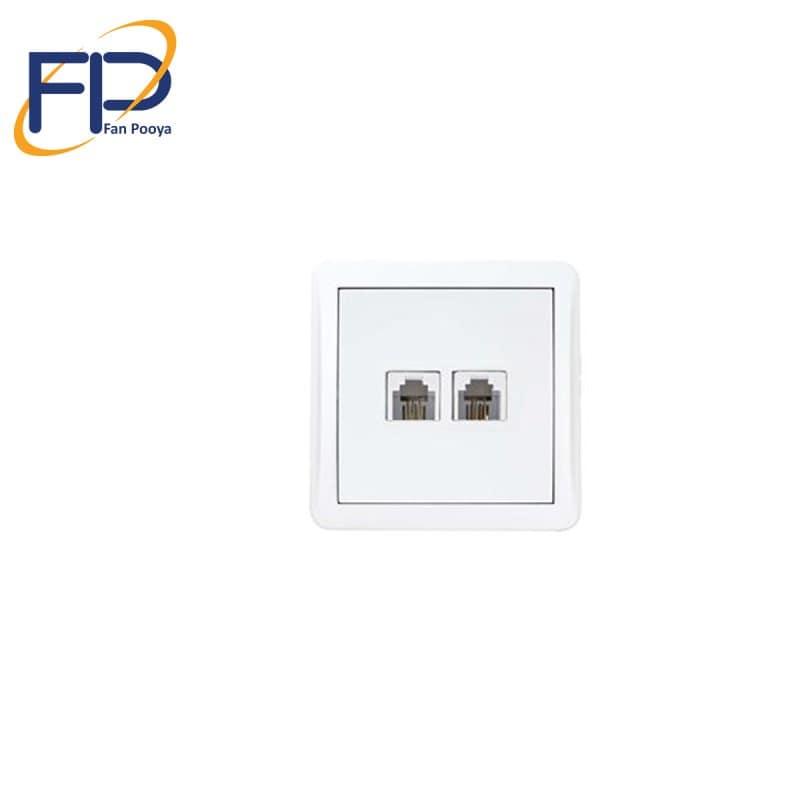 پریز تلفن دو سوکت روکار شهاب (پارت الکتریک) پریز تلفن دو سوکت روکار شهاب (پارت الکتریک)