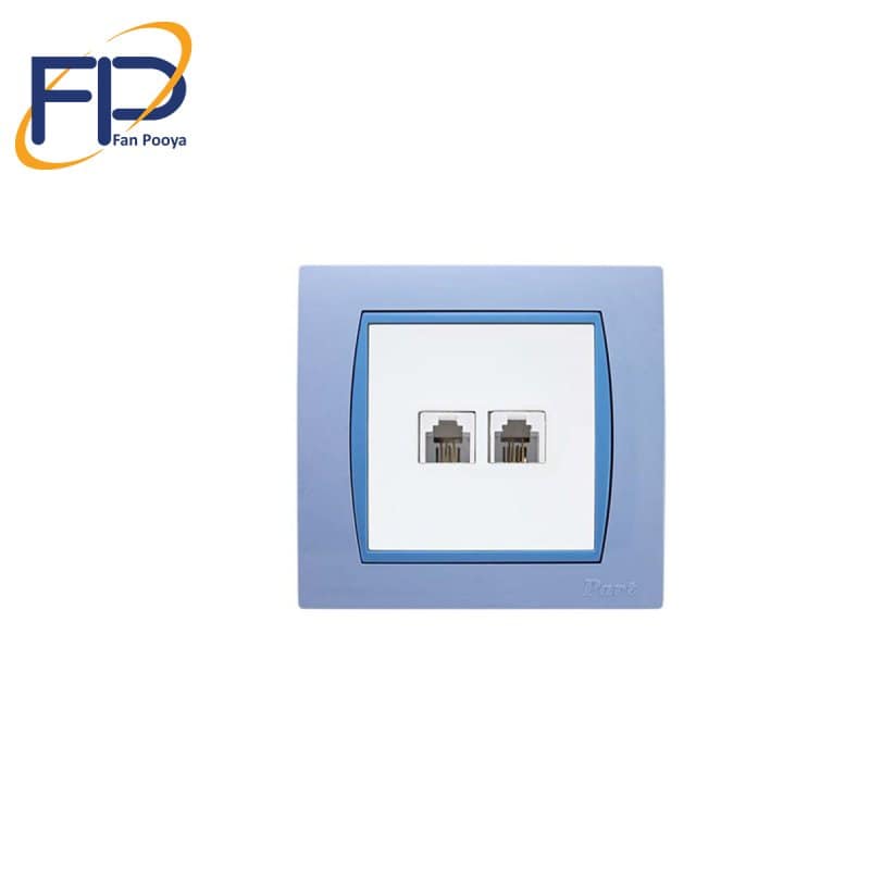 مکانیزم تلفن دو سوکت سفید مدل آذین (پارت الکتریک) مکانیزم تلفن دو سوکت سفید مدل آذین (پارت الکتریک)