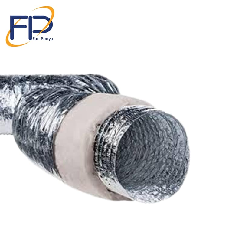 لوله (کانال) فلکسیبل باعایق پلی استر سایز 4 اینچ طول شاخه 10متر لوله (کانال) فلکسیبل باعایق پلی استر سایز 4 اینچ طول شاخه 10متر